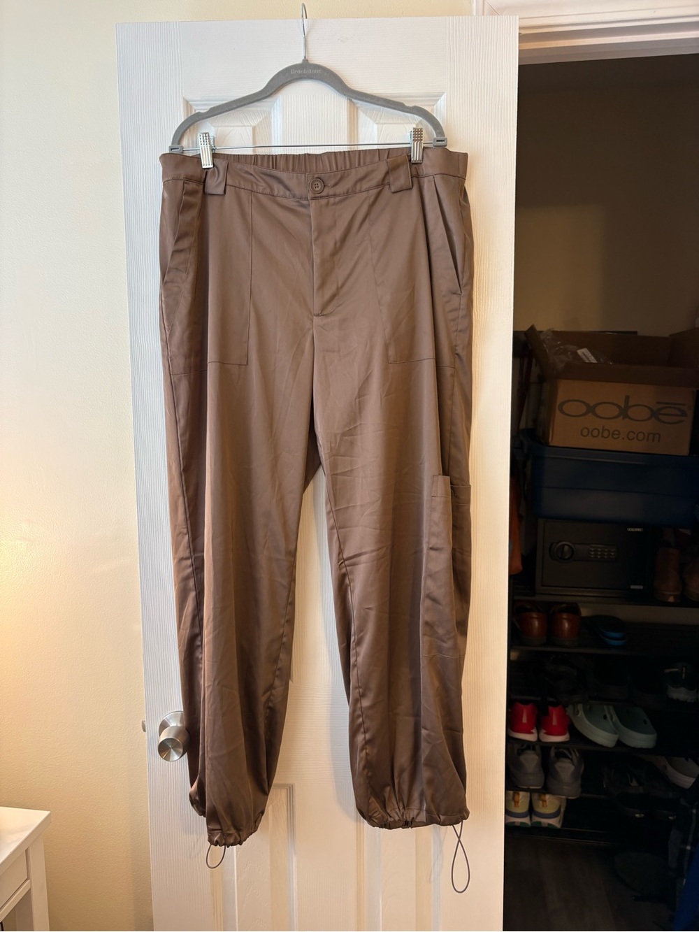Old Navy Brown Drawstring Hem Jogger Pants